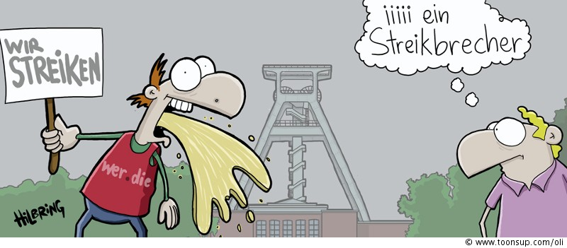 Cartoon: Arbeitskampf 1
