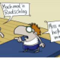 Der vorlaute Turner...