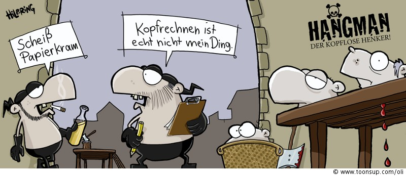 Cartoon: HANGMAN! Administration ist doof... 1