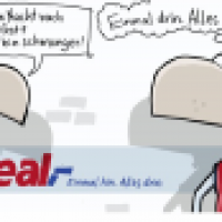 Neulich im Pausenraum von real,-