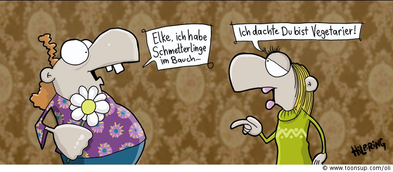 Cartoon: Er war verliebt... 1