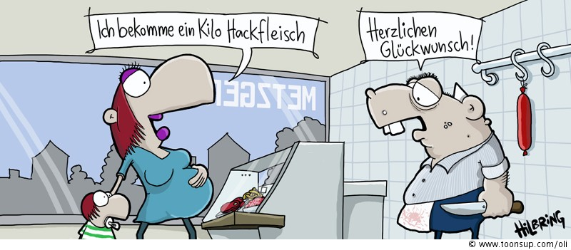 Cartoon: Manni. Metzger! (3) 1