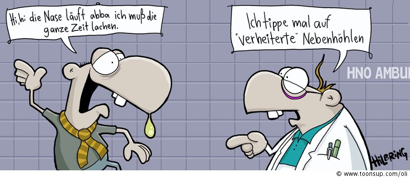 Cartoon: Husten, Schnupfen, Heiterkeit... 1