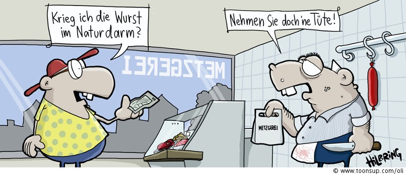 Cartoon: Manni. Metzger! (4) 1