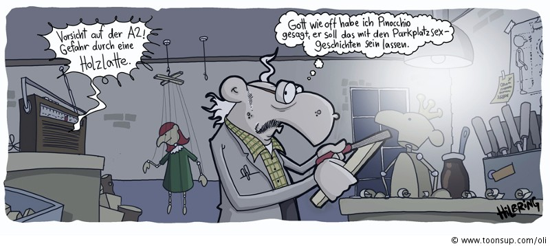 Cartoon: Neulich in Geppettos Werkstatt... 1
