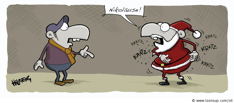 Cartoon: Be first! Der erste Weihnachts-Cartoon! 1