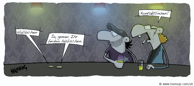 Cartoon: Die Barhocker... 1