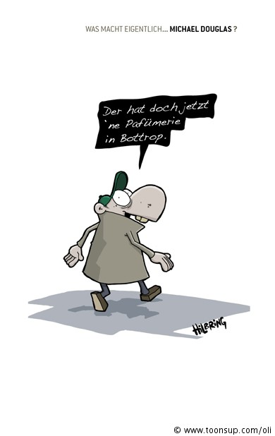 Cartoon: Was macht eigentlich Michael Douglas? 1