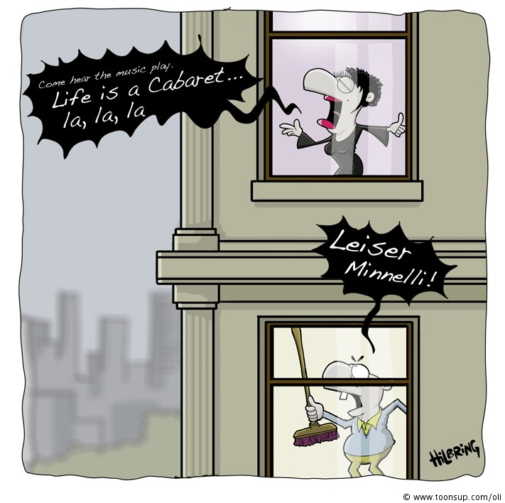 Cartoon: Auch Weltstars haben Nachbarn... 1