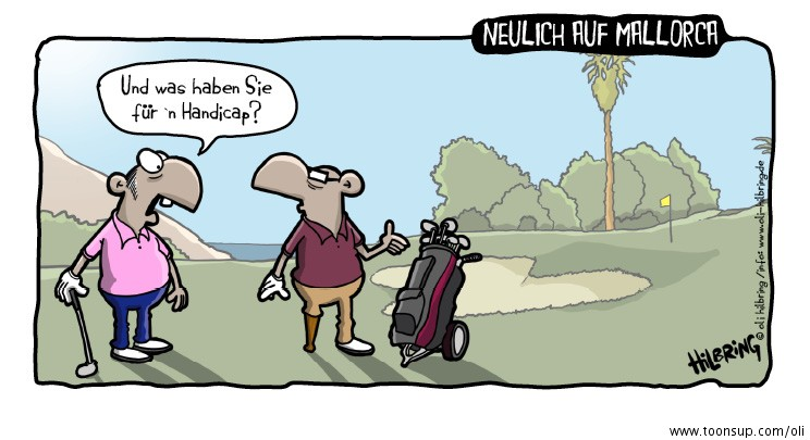 Cartoon: Neulich aud Mallorca 1