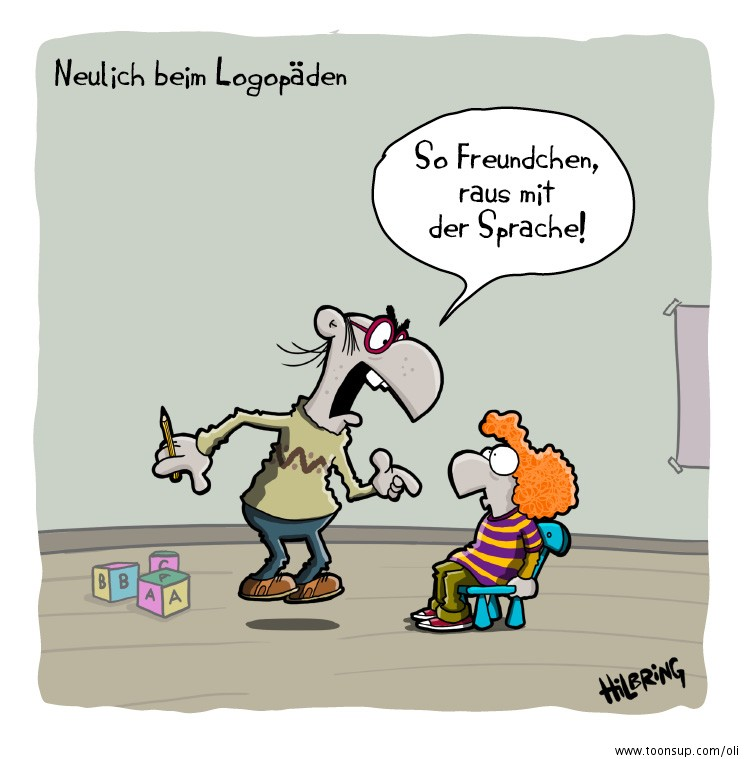 Cartoon: Spracherziehung 1