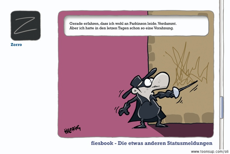 Cartoon: Fiesbook_Zorro 1
