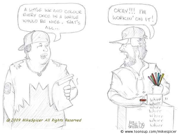 Cartoon: 'Evolving...' 1