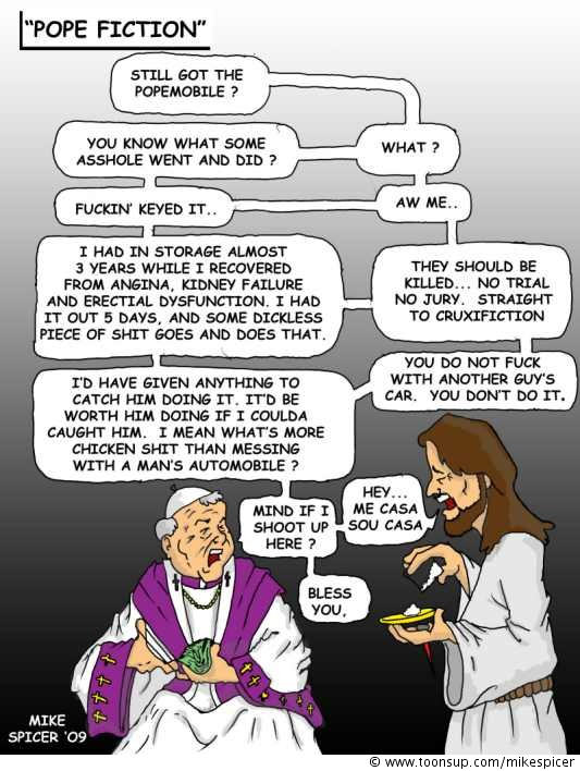 Cartoon: 'Pope Fiction' 1
