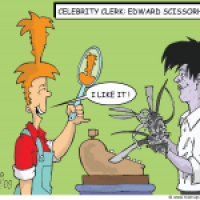 Celebrity Clerk:Edward Scissorshands