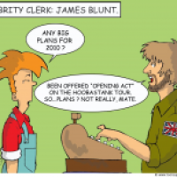 'Celebrity Clerk' : James Blunt.