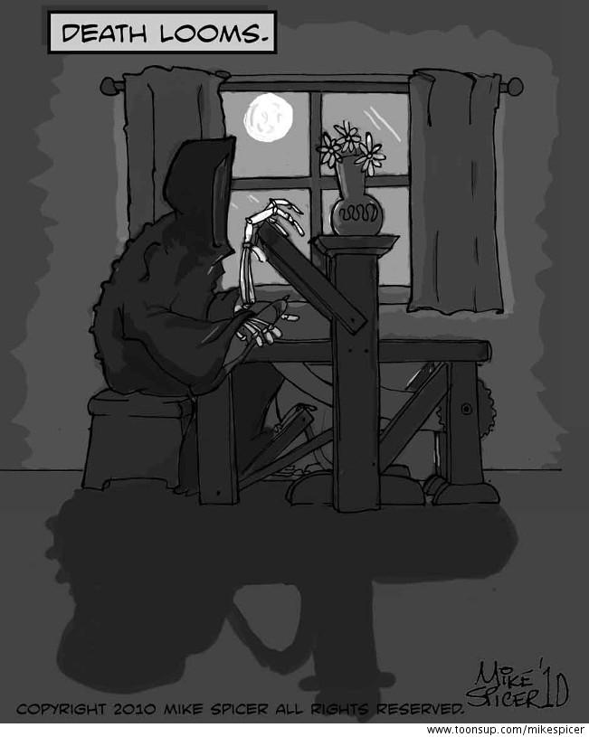 Cartoon: Death Looms 1