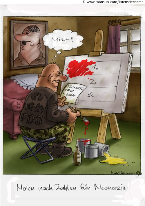 Cartoon: Malen nach Zahlen 1