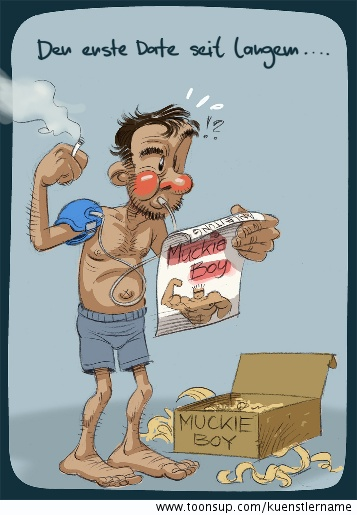 Cartoon: Der erste Date seid langem 1