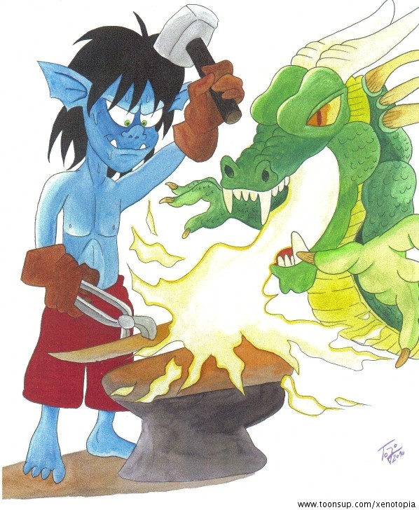 Animation: Goblin und Drache - Teamwork! 1