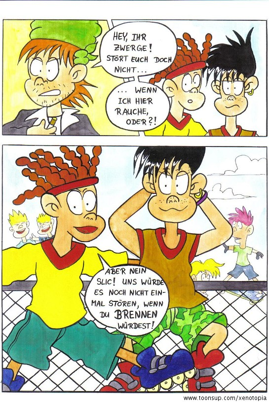 Comic: Rauchen auf dem Schulhof 1