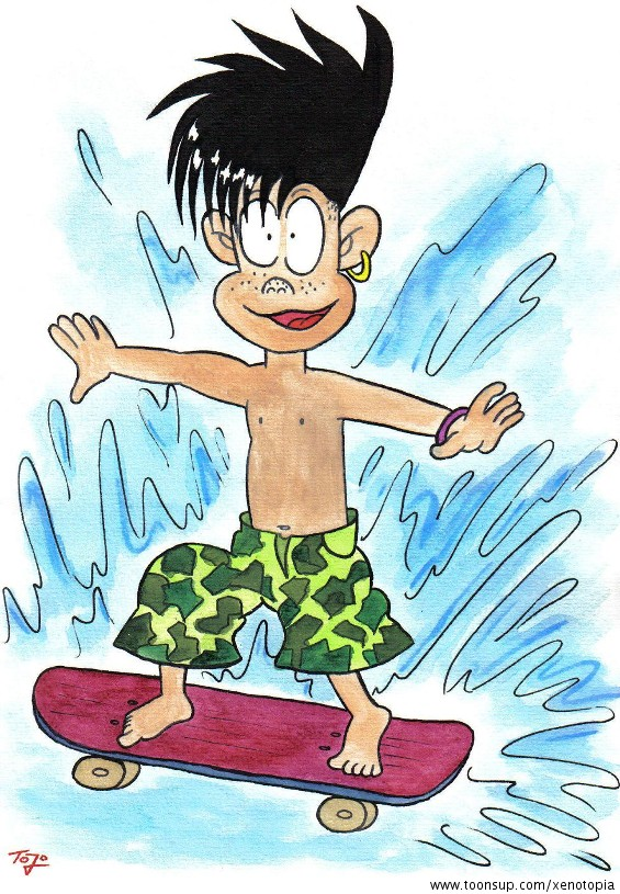 Concept Art / Character Design: Surfboarden 1