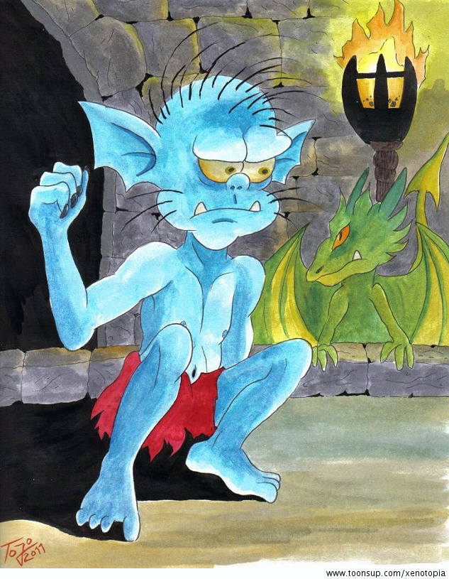 Concept Art / Character Design: Grobo, der Goblin 1