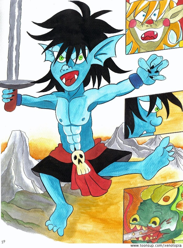 Comic: Kampf gegen Drache - Glitter Leseprobe 2 2
