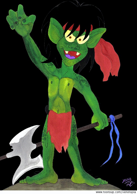 Concept Art / Character Design: Grüner Froggy 1