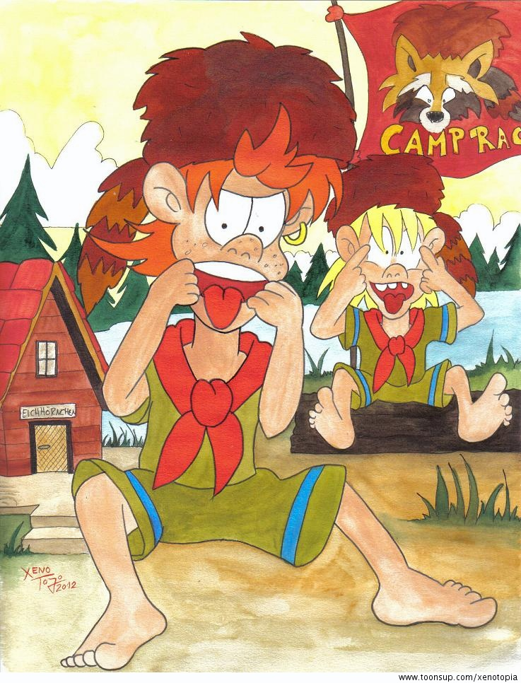 Cartoon: Scout Boys - Nette Begrüßung 1