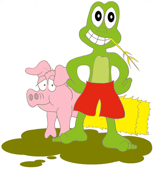 Concept Art / Character Design: Matschfrosch - PigPool 1