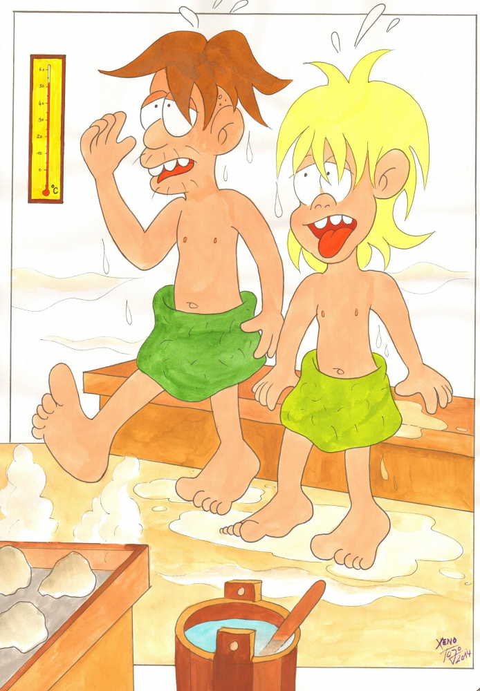 Comic: In der Sauna 1