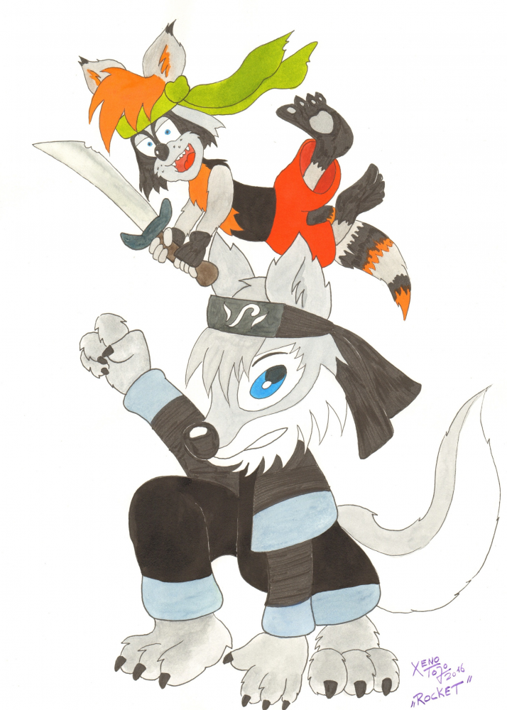Concept Art / Character Design: Rocket und Venzio 1