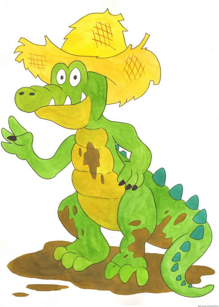 Concept Art / Character Design: Krokodil vom Matschsee 1