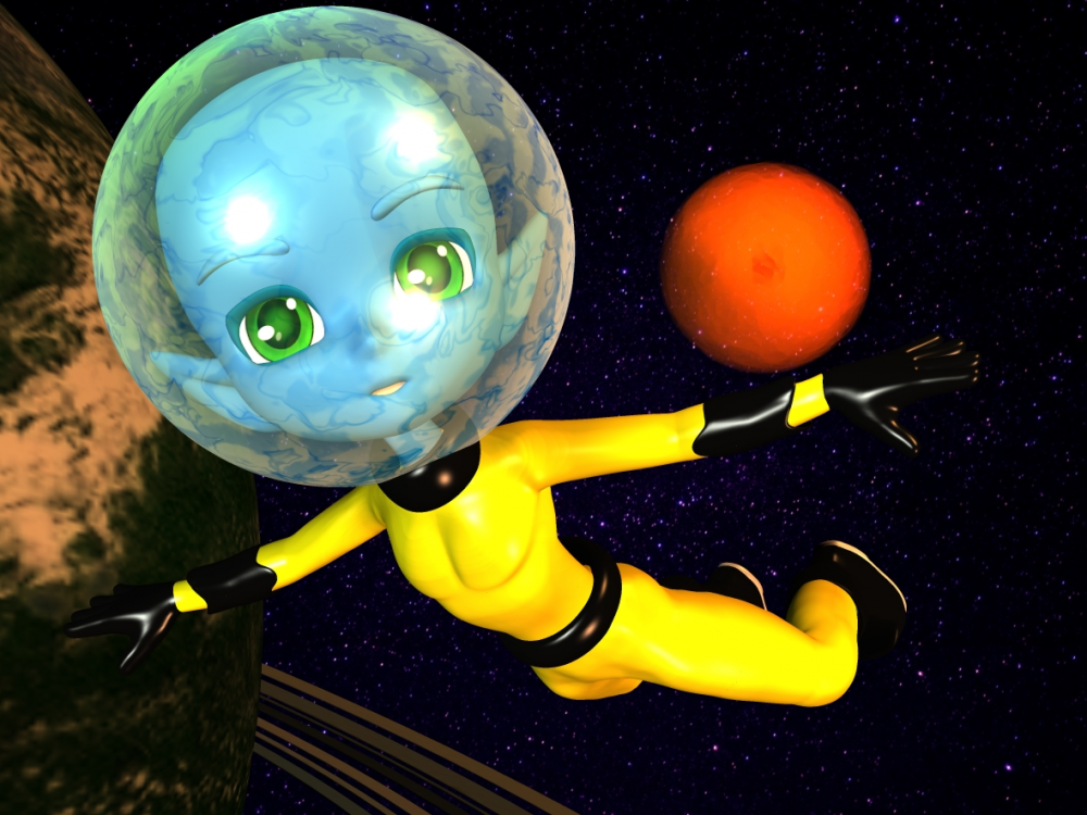 Cartoon: Weltraum Spaziergang - Planet Baab #01 1