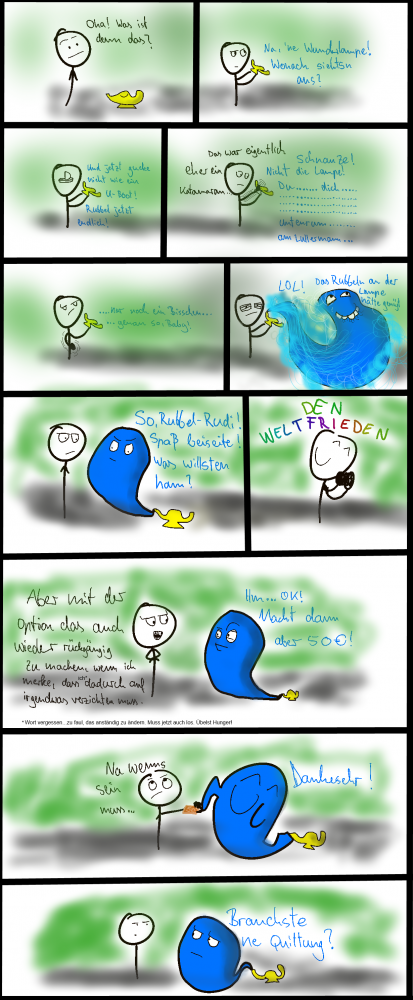 Comic: Die Wunderlampe 1