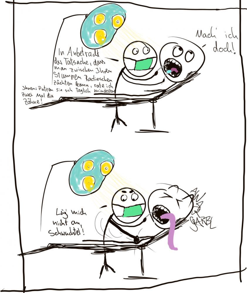 Comic: Zahnbehandlung 1