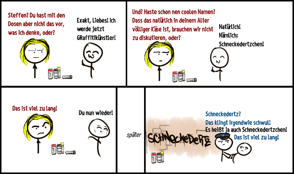 Comic: Steffen und Graffiti 1