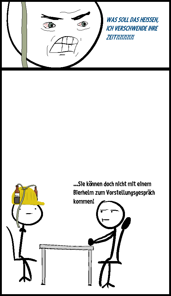Comic: Beim Vorstellungsgespräch 1