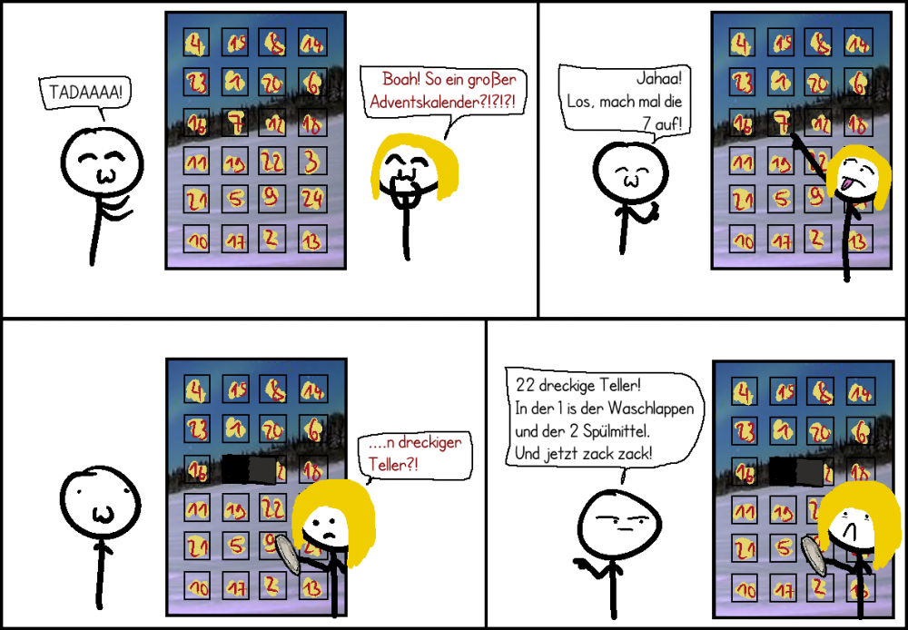 Comic: Großer Adventskalender 1