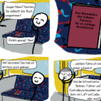 U-Bahn fahren und um einen Platz bitten