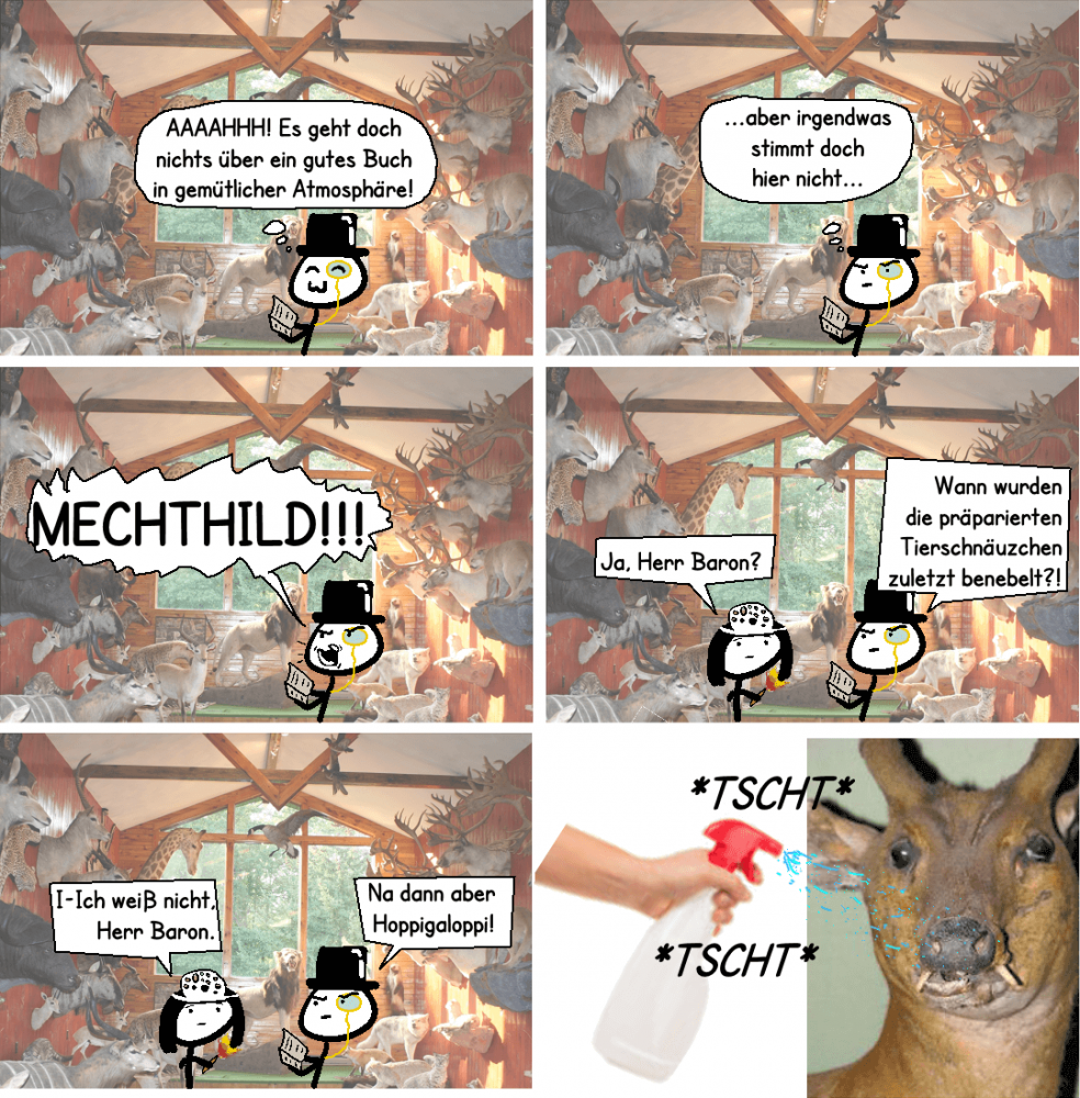 Comic: Tierpräparate 1