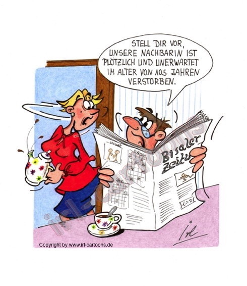 Cartoon: Traueranzeige 1