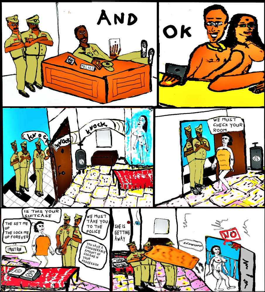 Comic: Mary in india  - in trouble 4