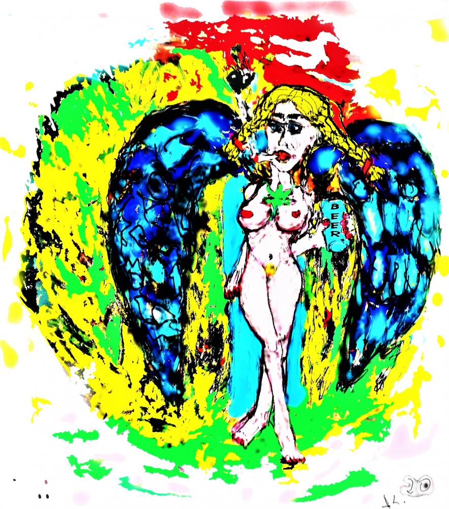 Illustration: BEER ANGEL BY DAY AND NIGHT 1