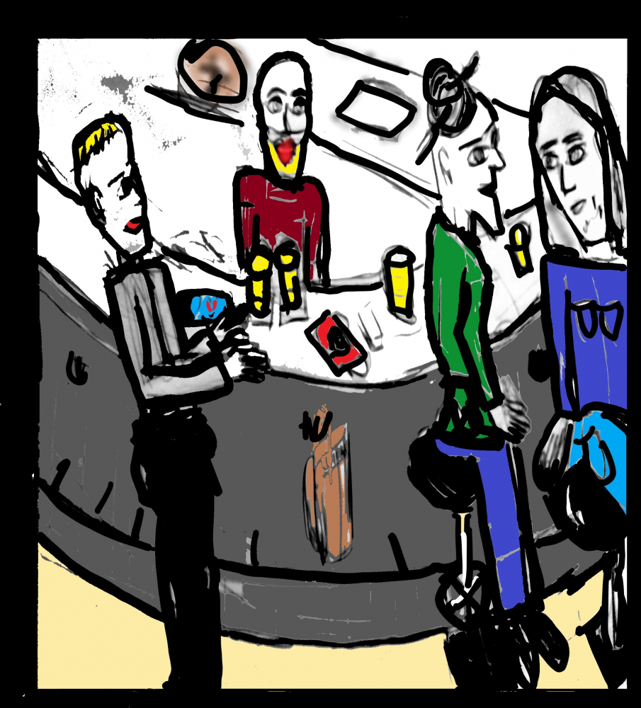 Comic: local pub the fight over the mask 4