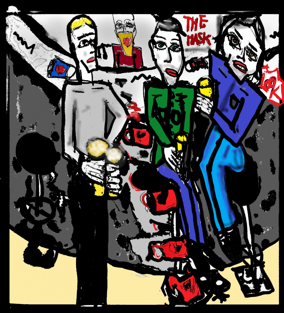 Comic: local pub the fight over the mask 5
