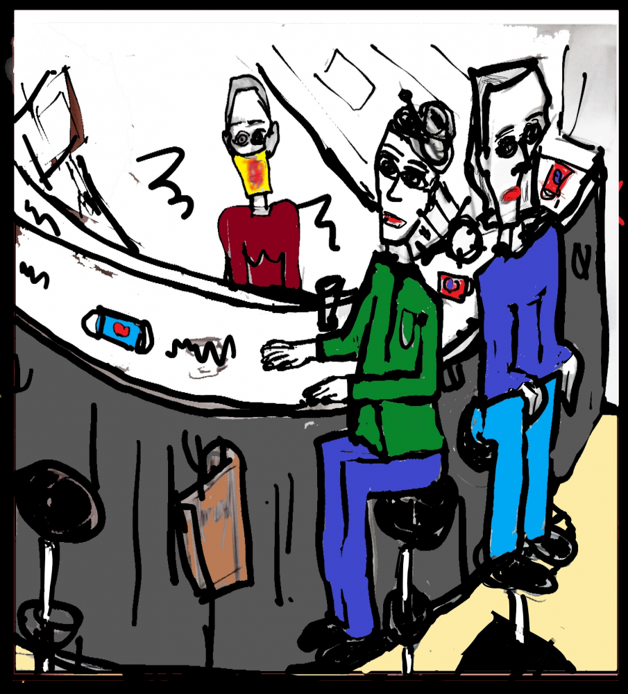 Comic: local pub the fight over the mask 7