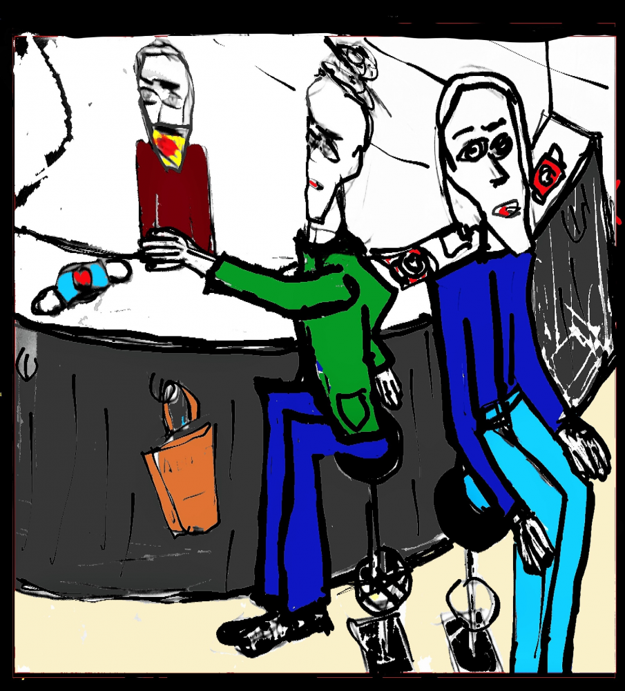 Comic: local pub the fight over the mask 8