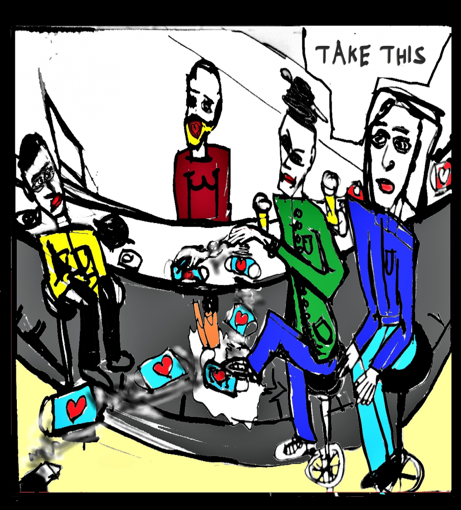 Comic: local pub the fight over the mask 9